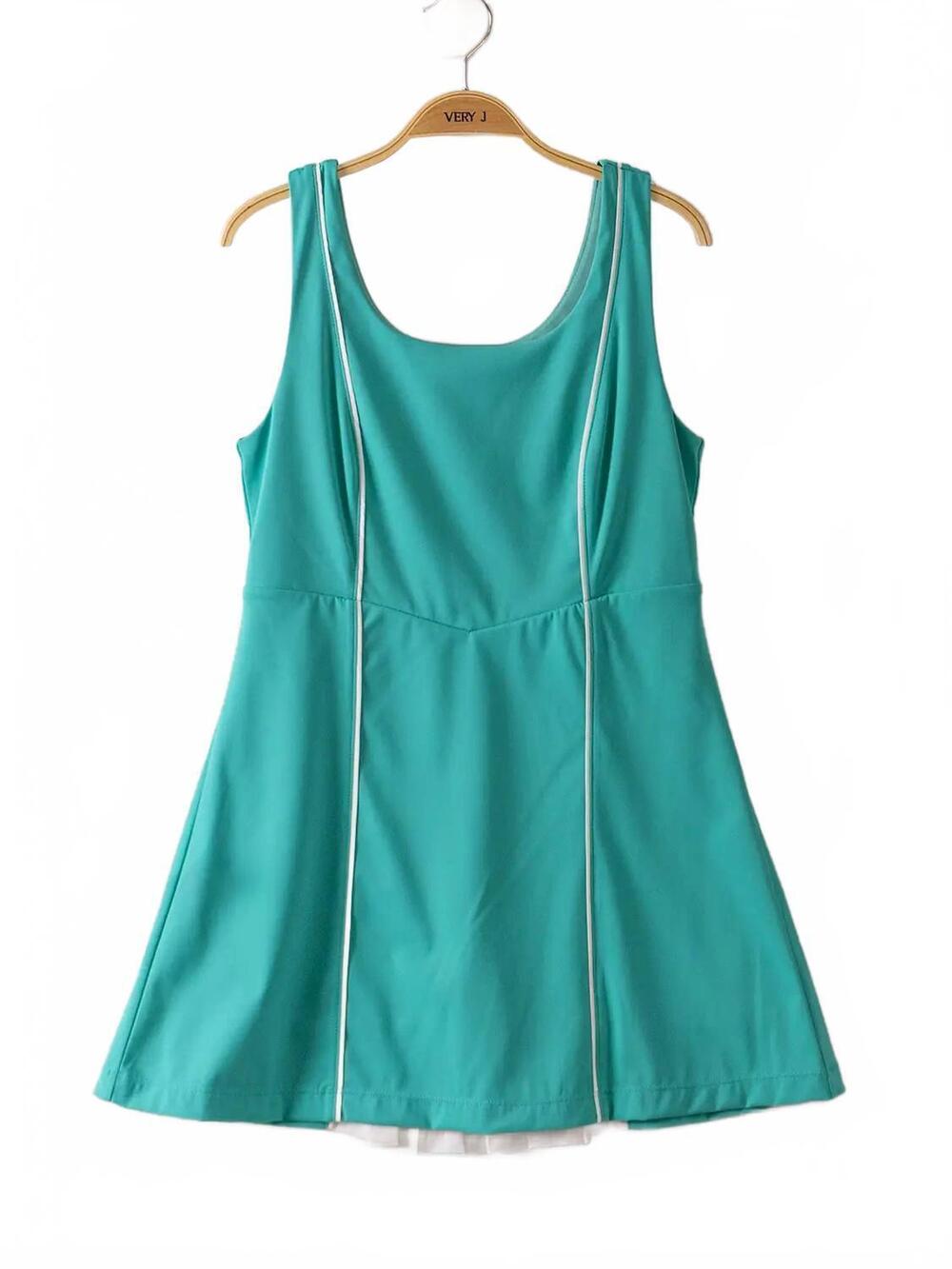 NEW VERY J women's movin’ & groovin’ activewear mini dress in teal